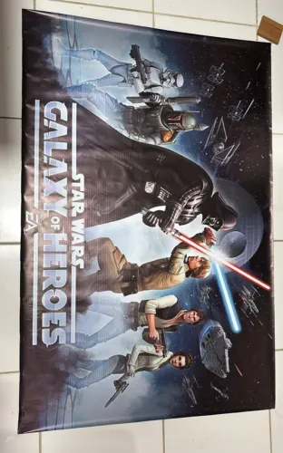 Painel Star Wars e personagens para festa