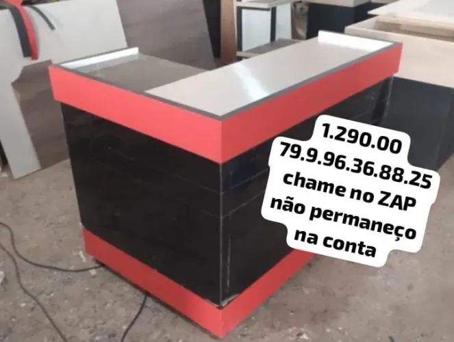 Balcão caixa check-out novo