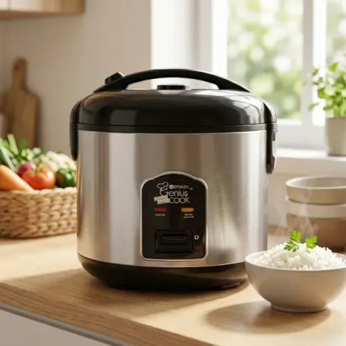 Panela Elétrica de Arroz 1,8L Inox com Vaporeira
