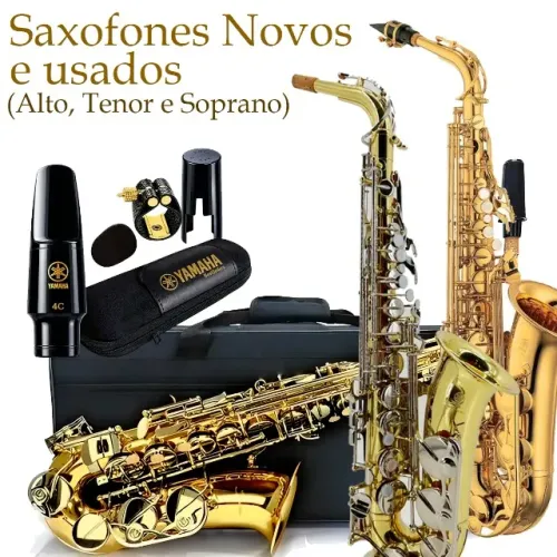Sax Saxofone (s) Novos e Usados todos (Selmer, Yamaha, Jupiter, Yanagisawa)