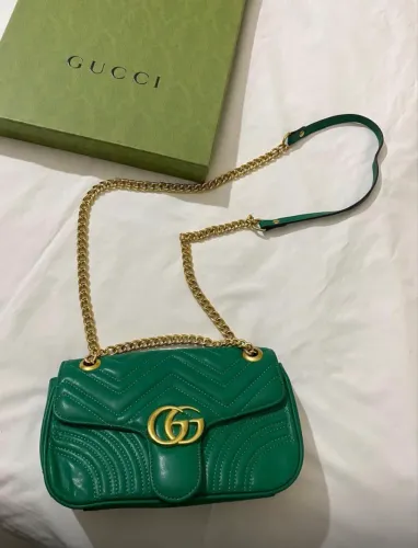Bolsa marmont Gucci couro