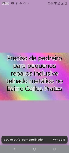 Pedreiro, reforma,encanador, telhado