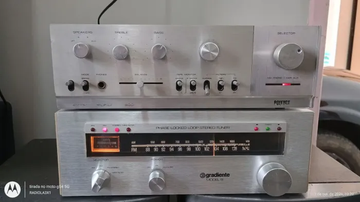 Combo. Kit Amplificador Polyvox + tuner Gradiente