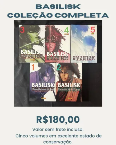 Mangá Basilisk coleção completa