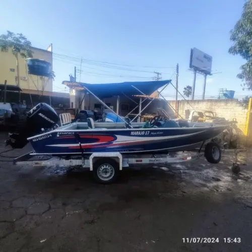 Vendo Marajó 17 Conjunto Completo Motor Mercury HP 60