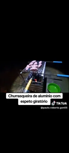 Churrasqueira de alumínio última unidade por 150 resis