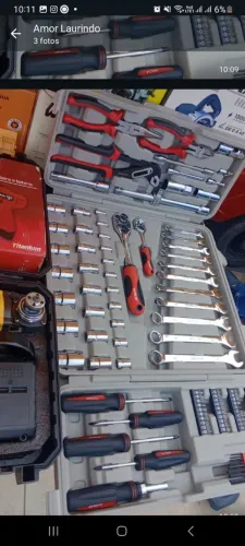 Kit de chaves 110 peças cromadas 550,00 reais oferta imperdível 
