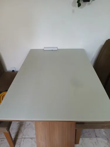Mesa tampo de vidro 1 20cm x 0,90