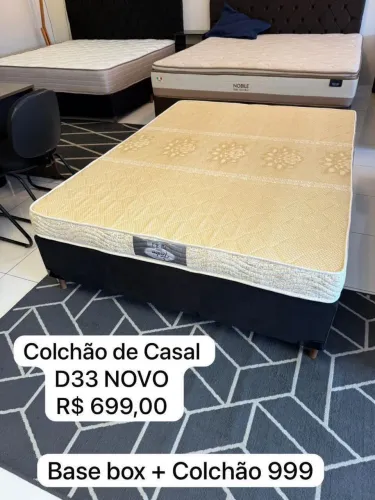 Colchão de casal D33 NOVO - ENTREGO