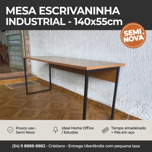 Mesa industrial escritório