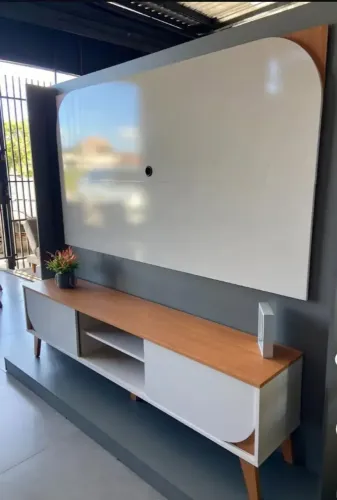 Rack com painel cross (ate 65 polegadas)
