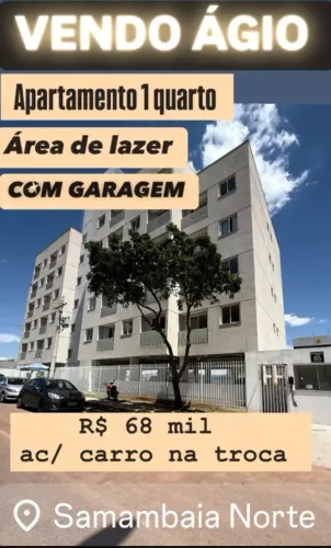 Samambaia Agio de 1 quarto só 67 mil