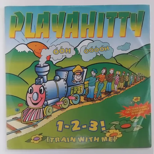 Disco Vinil Playahitty - 1-2-3! (Train With Me) - 12" Maxi Single 1995 Italiano Eurodance