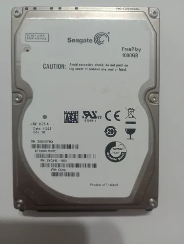 HD 2.5" 1TB Seagate Notebook