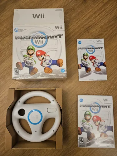 Mario Kart Wii - Completo com volante