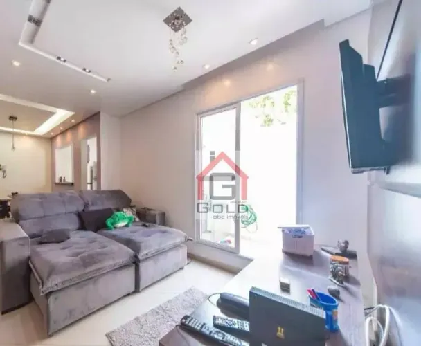 Apartamento com 2 dormitórios para alugar, 90 m² por R$ 3.563,48/mês - Vila Alzira - Santo