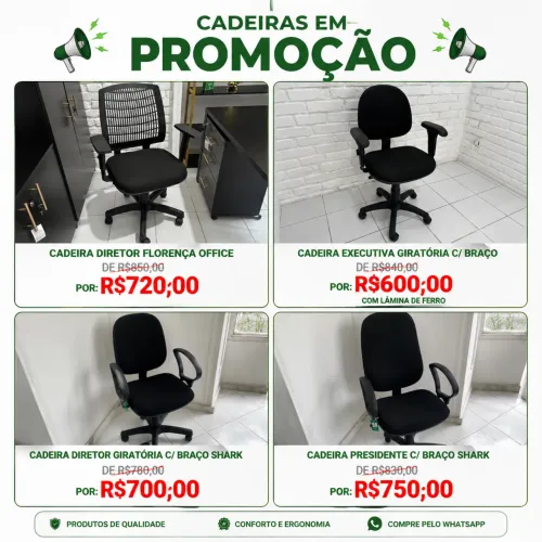 Cadeira giratória para escritório