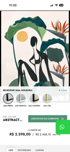 Quadro Abstract Female - City Art (Urban Arts)