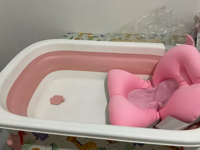 Banheira Rosa para Bebê