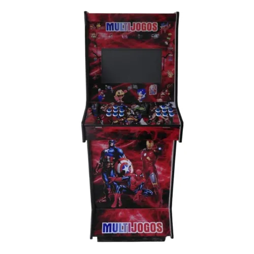Maquina De Fliperama 20 7700 Jogos Fonte Bivolt Automática