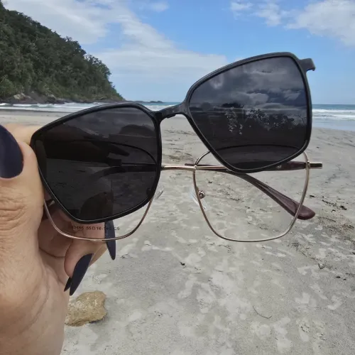 Armação de óculos Clip On