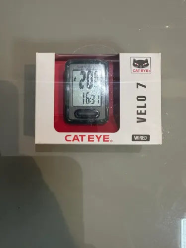 Cateye Ciclocomputador velocímetro Cateye Velo 7 