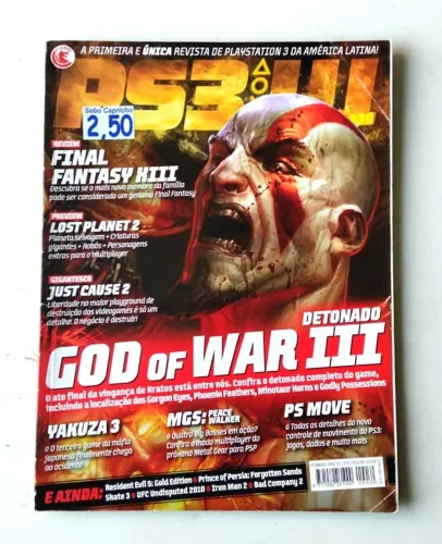 Revista Games - PS3W nº 30 - Destaque: God of War III - 2010 - Usado