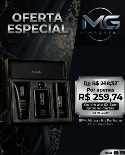 ? Perfume Arabe AFNAN 9PM GIFT SET (MASCULINO) ?