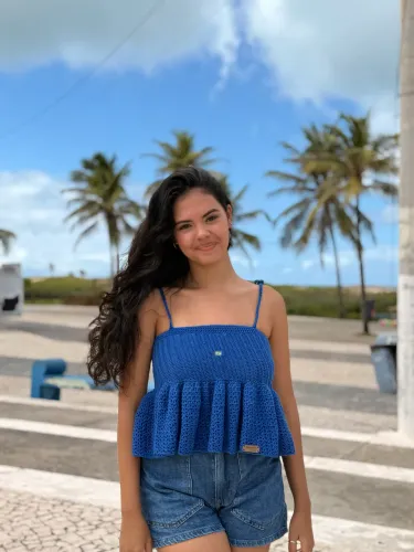 Blusa de crochê
