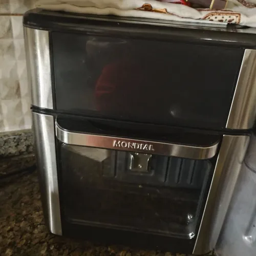 Air Fryer Forno Oven 12L Mondial Preto/Inox AFON-12L-BI 2000W<br>Cor:
