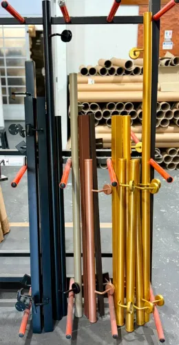 Corrimão para escada em aço inox - redondo, quadrado e retangular - várias cores