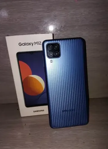 Samsung Galaxy M12 Tela 6.5 64 Gb 4 Gb Ram Azul - Excelente