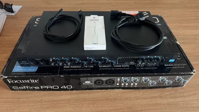Interface Áudio Focusrite Safire Pro 40 + ADAPTADOR THUNDERBOLT FIREWIRE