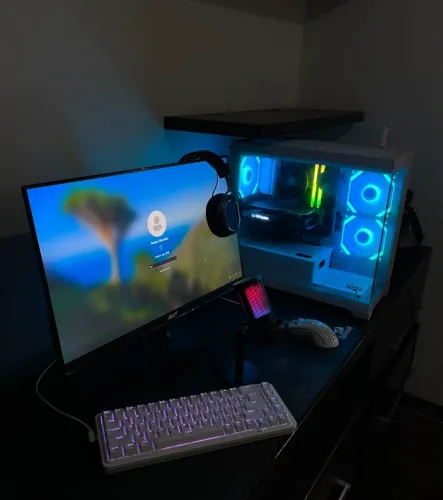 PC Gamer Completo Ryzen 5 5500 + RTX 4060 | Monitor + Periféricos