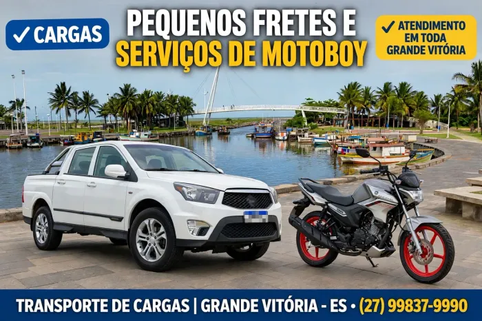 Pequenos Fretes e serviços de Motoboy