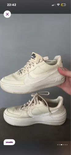 Nike Air Force 1 Off Witte plataforma 37