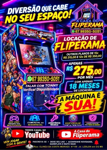 Fliperama será SEU.!!!