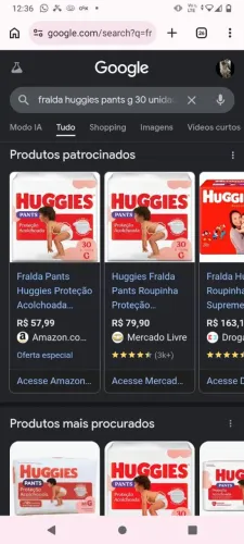 Fralda Huggies Pants G