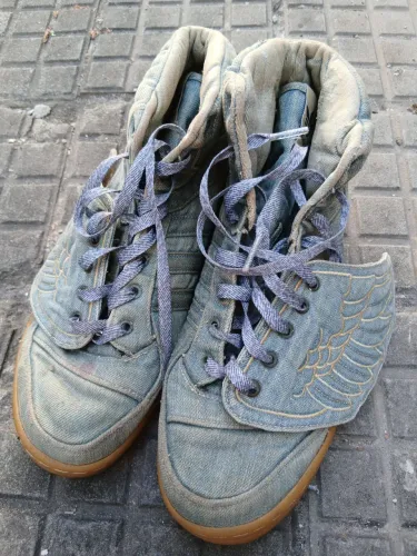 Tênis Adidas Wings Denim Jeremy Scott - Original