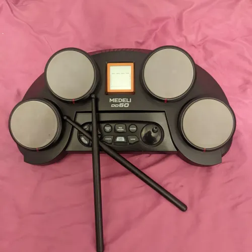 Bateria Eletrônica Medeli DD60 - Ótimo Estado + Fonte + 2 Baquetas