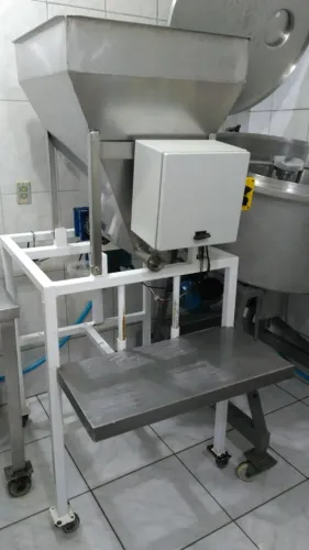 ? Envasadora Dosadora Inox Semi-Automática para Pastosos | 140L | Com Rosca Sem Fim