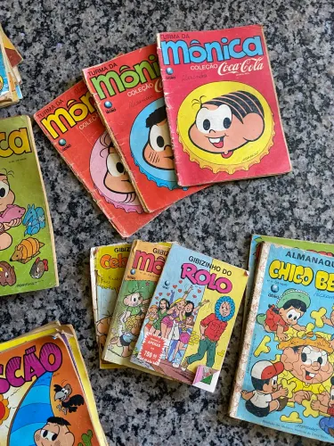 Gibis antigos ano 80 e 90 turma da Mônica