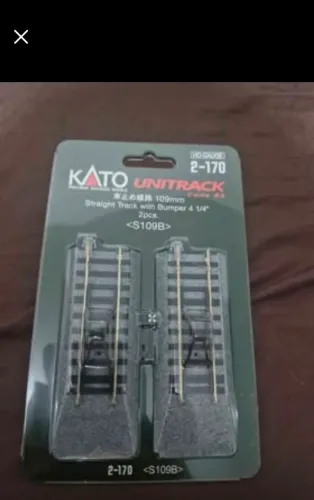 Kato HO - Trilho Reto, Bumper S109: 2-170