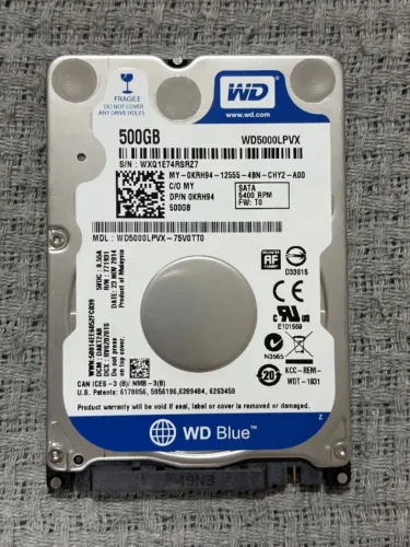 Hd Notebook 2.5 500gb - 5400rpm -wd5000lpcx Western Digital Cor Blue