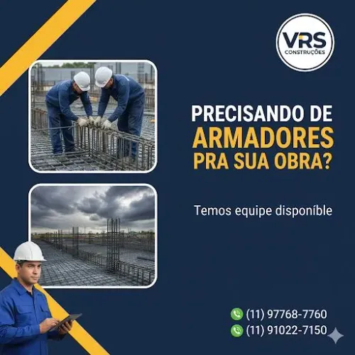 Armação de estrutura de concreto 