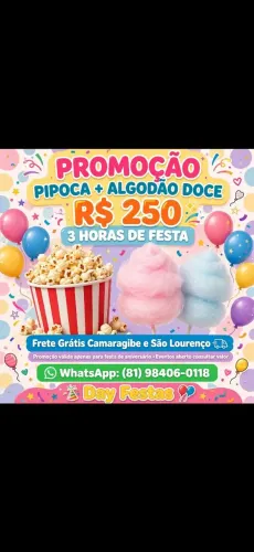 ALGODÃO DOCE E PIPOCA 