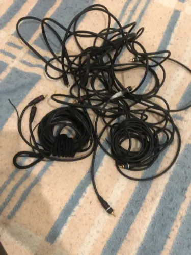 4 cabos rca reforcados de 5 metros