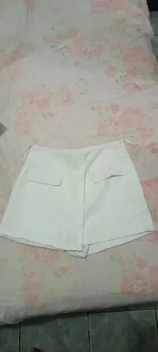 Short tecido grosso branco 