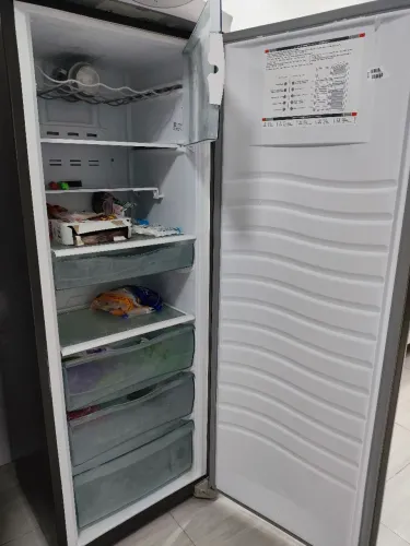 freezer vertical brastemp bvr28mk flex frost free 228l inox