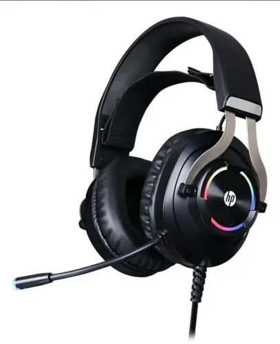 Headset Gamer HP H360 RGB Som Estéreo Drivers 50mm Microfone Noise-Canceling